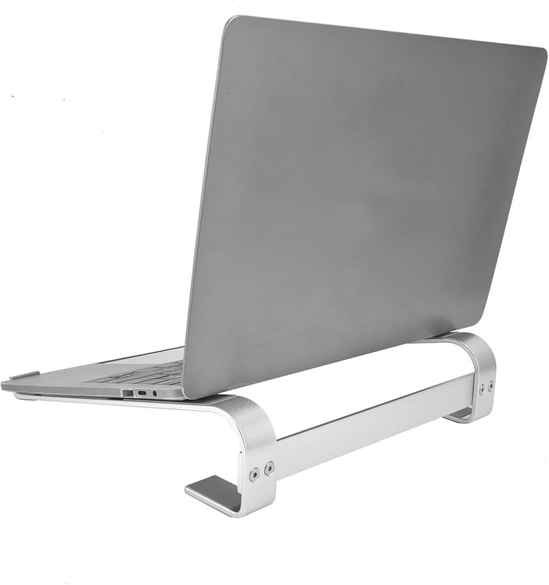 Aluminum Alloy Laptop Stand Ergonomic Riser with Heat Dissipation Silver - Image 3